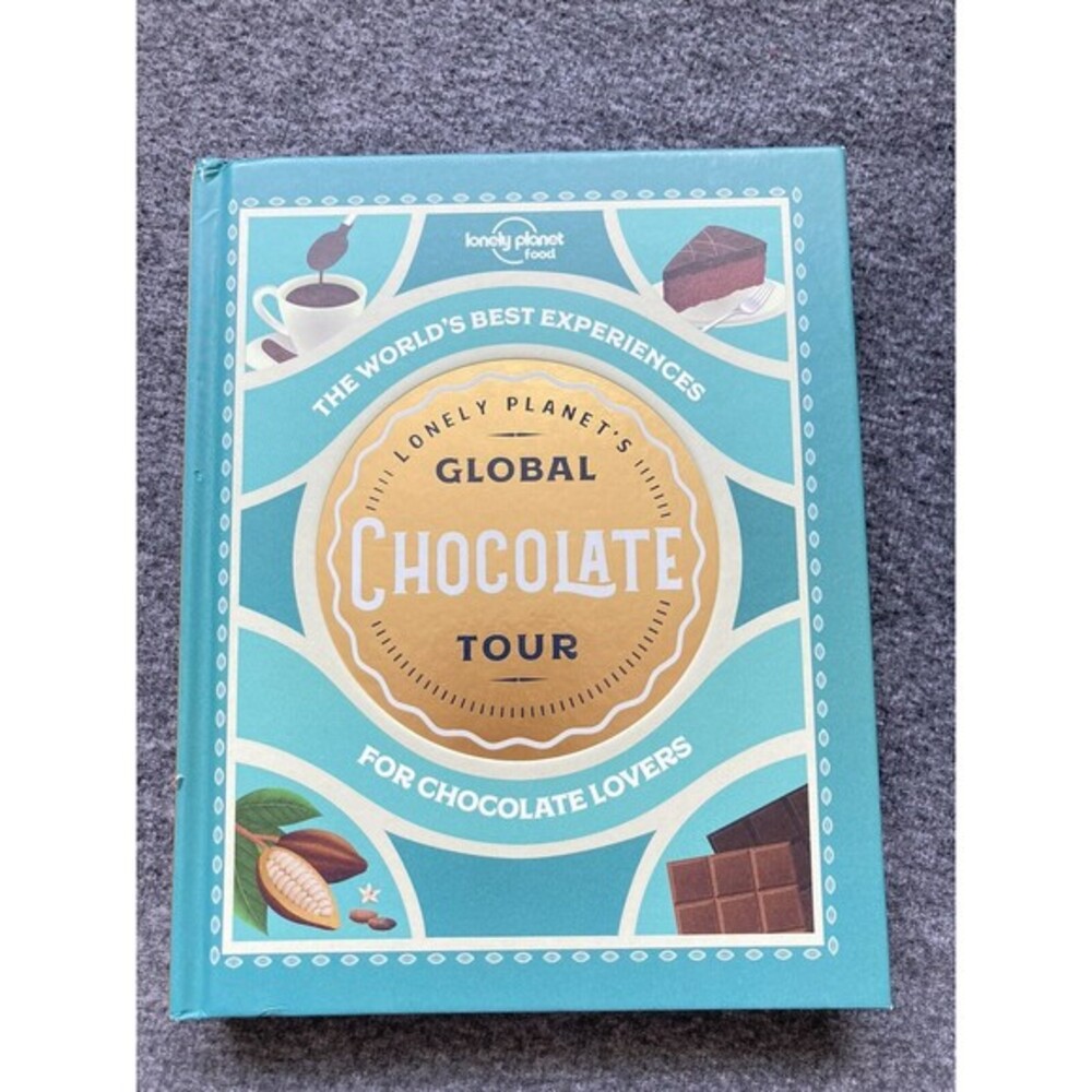 Hardcover Travel Guide OS Teal Excellent Lonely Planet Global Chocolate Tour